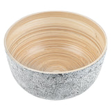 Bowls, Salad, Bambuddha 25 Ounce, Spun Bamboo, Gray, Medium 9.50 x 9.50 x 4.75 Inch, Round,1 - 1 EACH