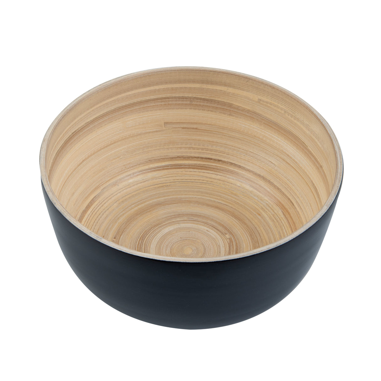 Bowls, Salad, Bambuddha 15 Ounce, Spun Bamboo, Black, Small 7.75 x 7.75 x 4 Inch, Round,1 - 1 EACH
