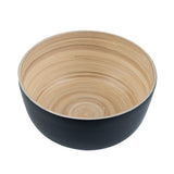 Bowls, Salad, Bambuddha 15 Ounce, Spun Bamboo, Black, Small 7.75 x 7.75 x 4 Inch, Round,1 - 1 EACH