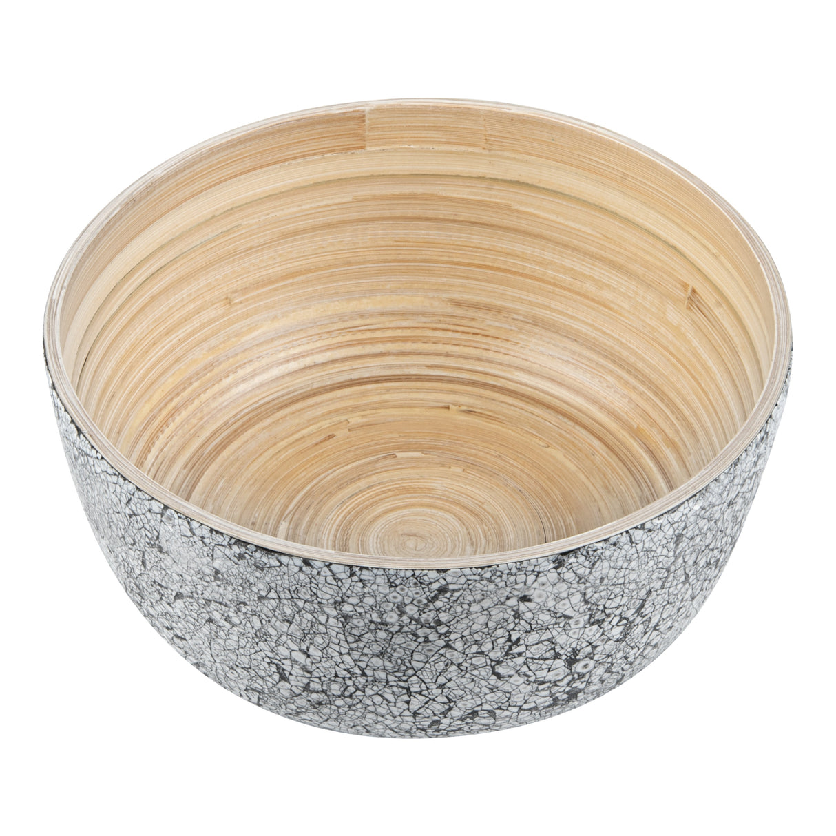 Bowls, Salad, Bambuddha 15 Ounce, Spun Bamboo, Gray, Small 7.75 x 7.75 x 4 Inch, Round,1 - 1 EACH