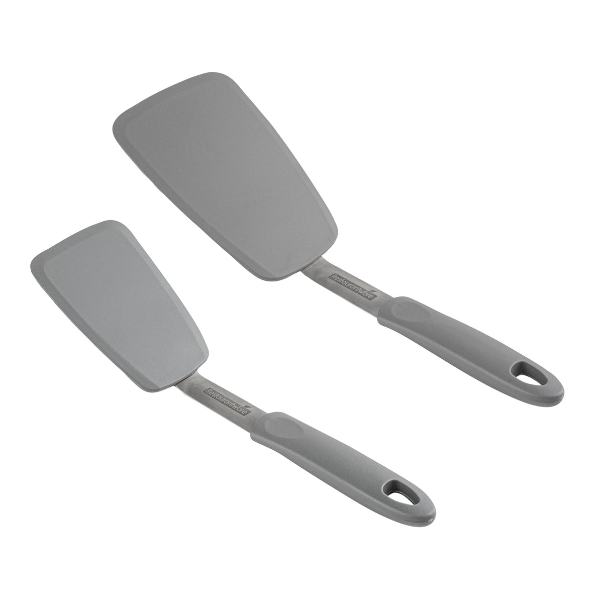 Turner, Solid, Comfy Grip 2-Piece, Gray, Silicone,1 - 2 PIECE