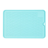 Mats, Dish Drying, Comfy Grip 11.75 x 7.75 Inch, Turquoise, Rectangular,1 - 1 EACH