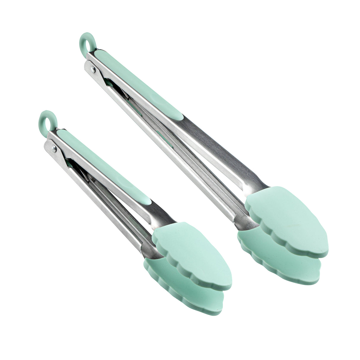 Tong Sets, Met Lux 2-Piece, Stainless Steel, Scallop Grip,1 - 2 PIECE