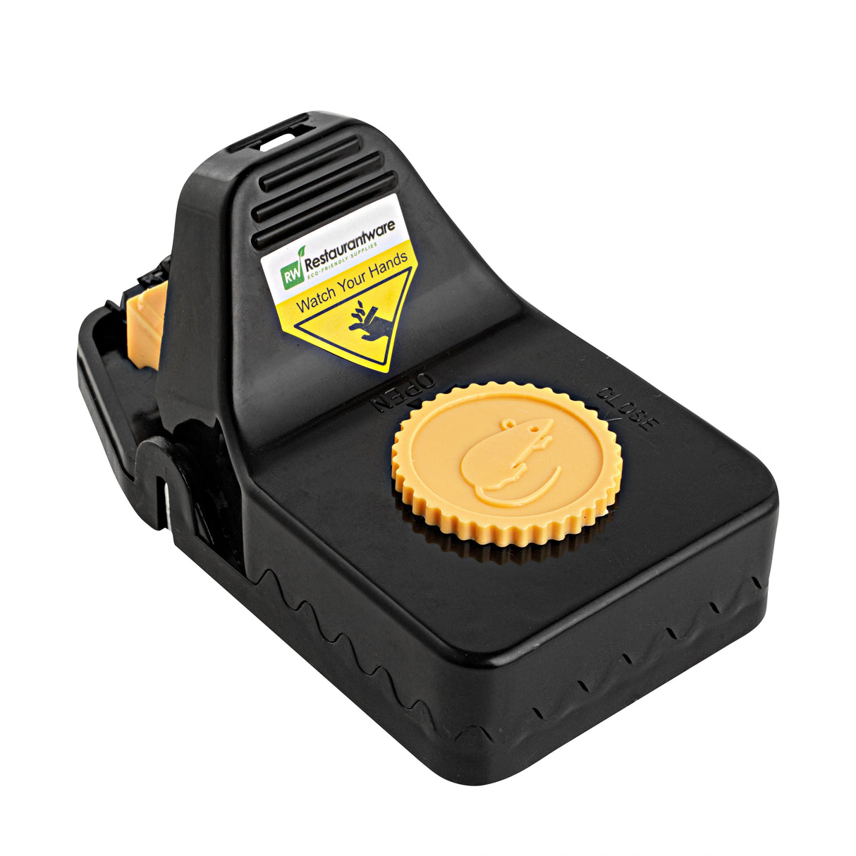Mouse Traps, Interlocking Teeth, Pest Tek, Bait Cap, Black, Plastic, 6 x 3 x 2.75 Inch, Reusable,2 - 1 EACH