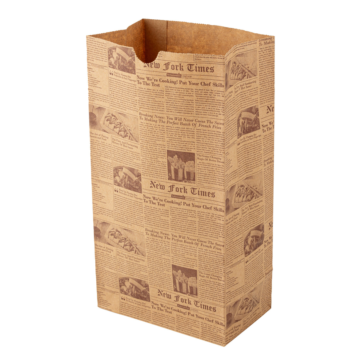 Bags, Bag Tek 6 Pound, Paper, Kraft Newsprint, 6 x 3.5 x 10.75 Inch,100 - 1 EACH