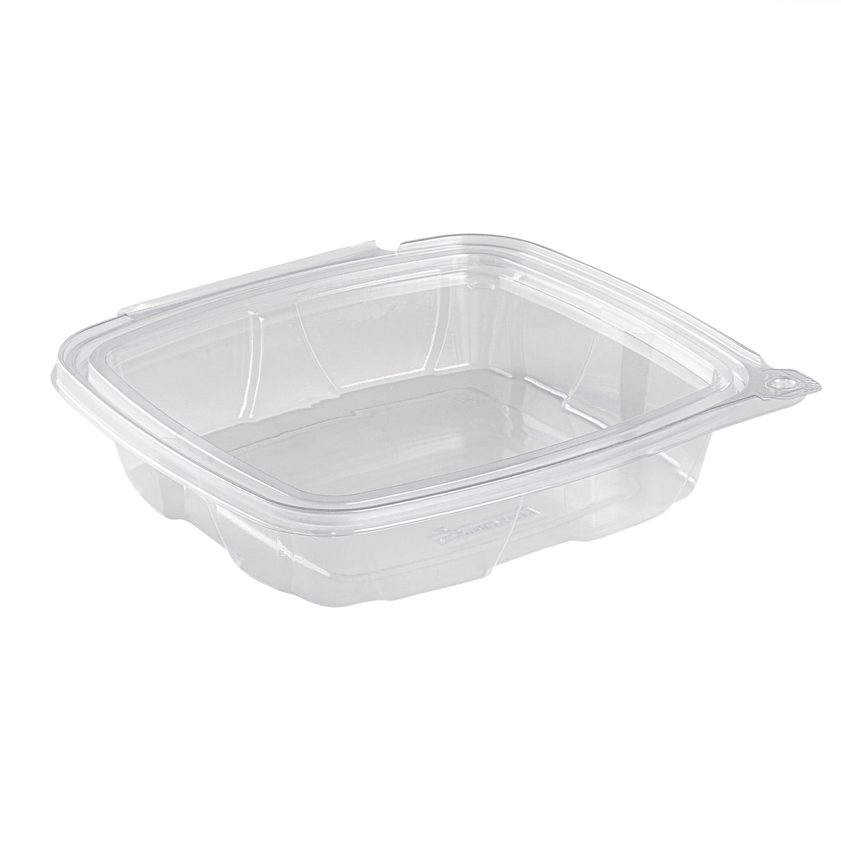 Container, Tamper Tek 48 Ounce, Plastic, Clear, Rectangular, 8.75 x 7.75 x 1.75 Inch, with Lid, Tamper-Evident,100 - 1 EACH