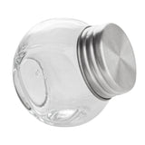 Jars, Favor, Vetri Glass, 2 Ounce, 2.25 x 1.50 x 2.25 Inch, with Chrome Lid,10 - 10 COUNT