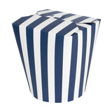 Containers, Noodle Take-Out, Bio Tek 32 Ounce, Paper, Blue & White Stripe, Round,4 - 50 COUNT