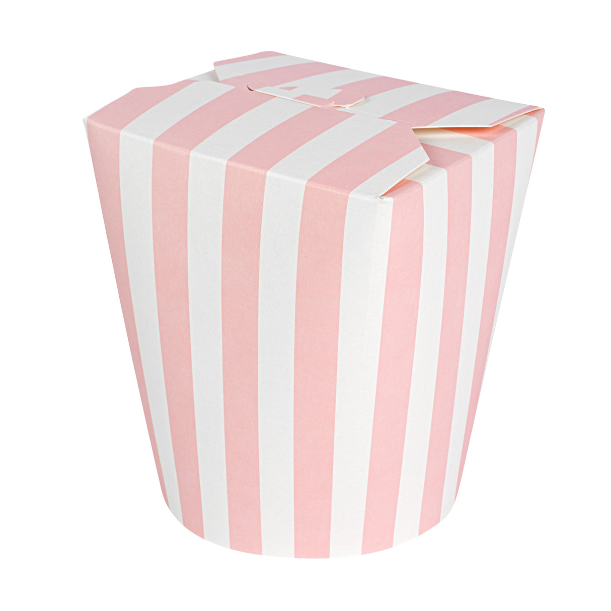 Containers, Noodle Take-Out, Bio Tek 32 Ounce, Paper, Pink & White Stripe, Round,4 - 50 COUNT