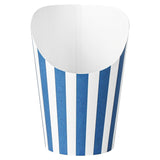 Cups, Incline, Bio Tek 12 Ounce, Paper, Blue & White Stripe, Round, 3.50 x 3.50 x 4.75 Inch,100 - 1 EACH