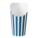 Cups, Incline, Bio Tek 16 Ounce, Paper, Blue & White Stripe, Round, 3.50 x 3.50 x 5.75 Inch,100 - 1 EACH