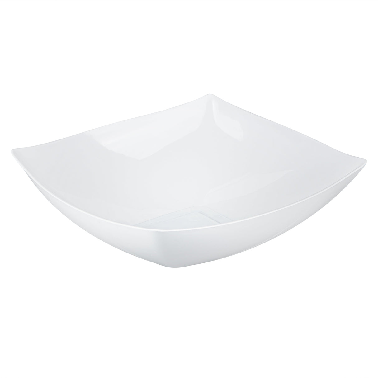 Bowls, Moderna 32 Ounce, Plastic, White, 7.75 x 7.75 x 2.25 Inch, Square,10 - 10 COUNT