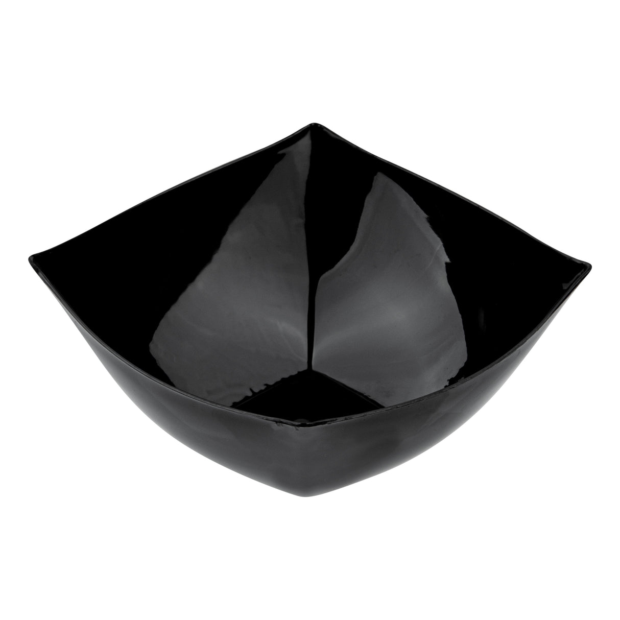 Bowls, Moderna 8 Ounce, Plastic, Black, 4.50 x 4.50 x 2 Inch, Square,10 - 10 COUNT