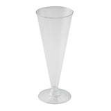 Flutes, Champagne, RW Base, 7 Ounce, 2.75 x 2.75 x 6.75 Inch, Plastic,5 - 20 COUNT