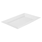 Plates, Moderna 12.75 x 8.25 x 0.75 Inch, Plastic, White, Rectangular,10 - 10 COUNT