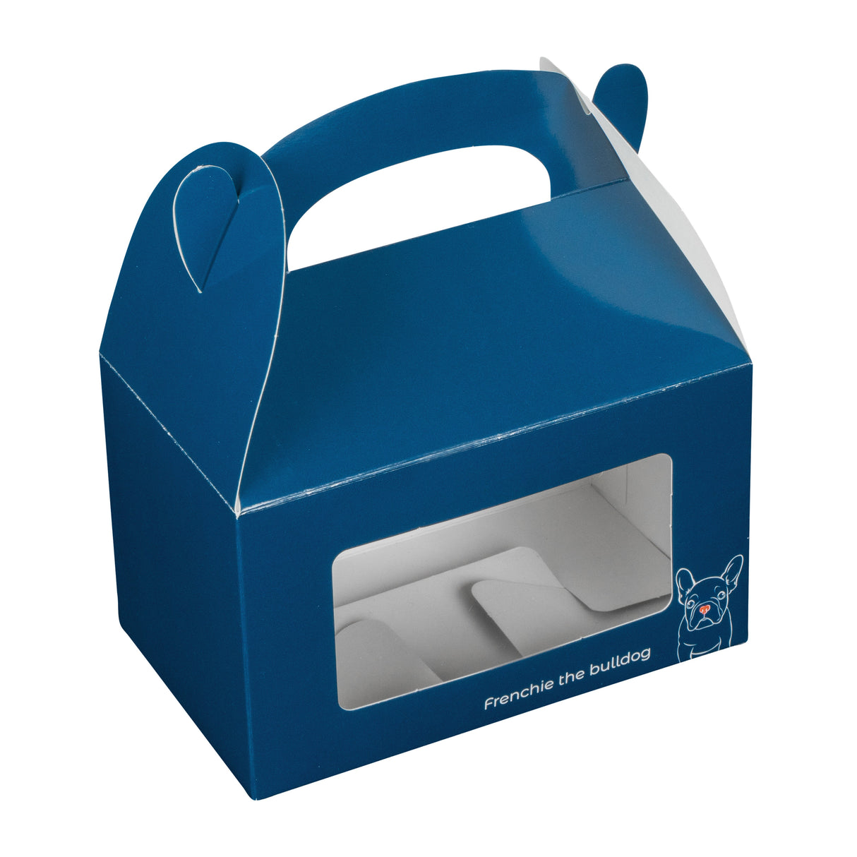 Boxes, Gable & Lunch, Bio Tek 6 x 3.50 x 3.50 Inch, Paper, Frenchie, with Window,4 - 25 COUNT