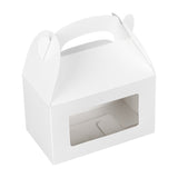 Boxes, Gable & Lunch, Bio Tek 6 x 3.50 x 3.50 Inch, Paper, White, with Window,4 - 25 COUNT