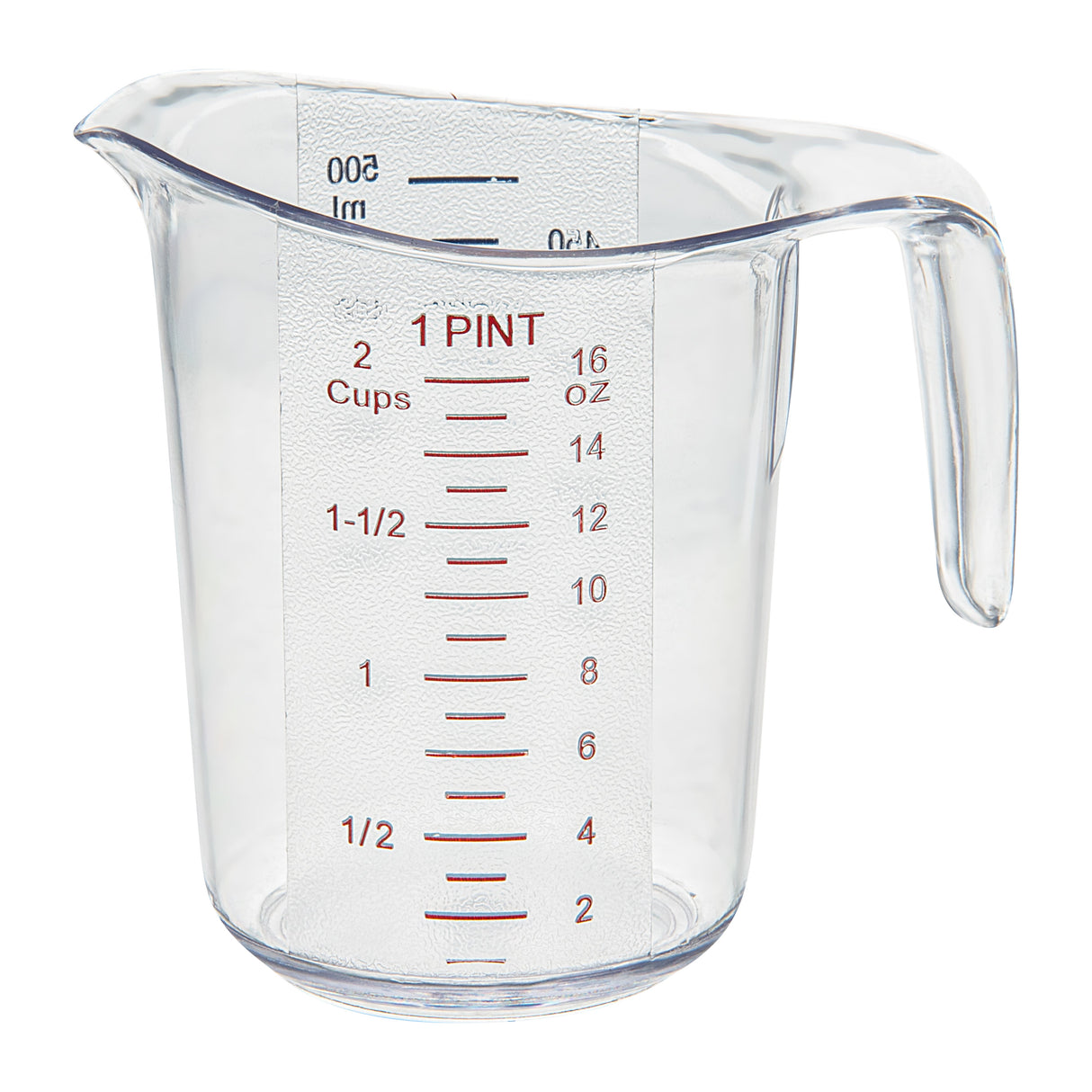 Cups, Measuring, RW Base, 1 Pint, Plastic, Clear, 5.25 x 3.75 x 5 Inch,10 - 1 EACH