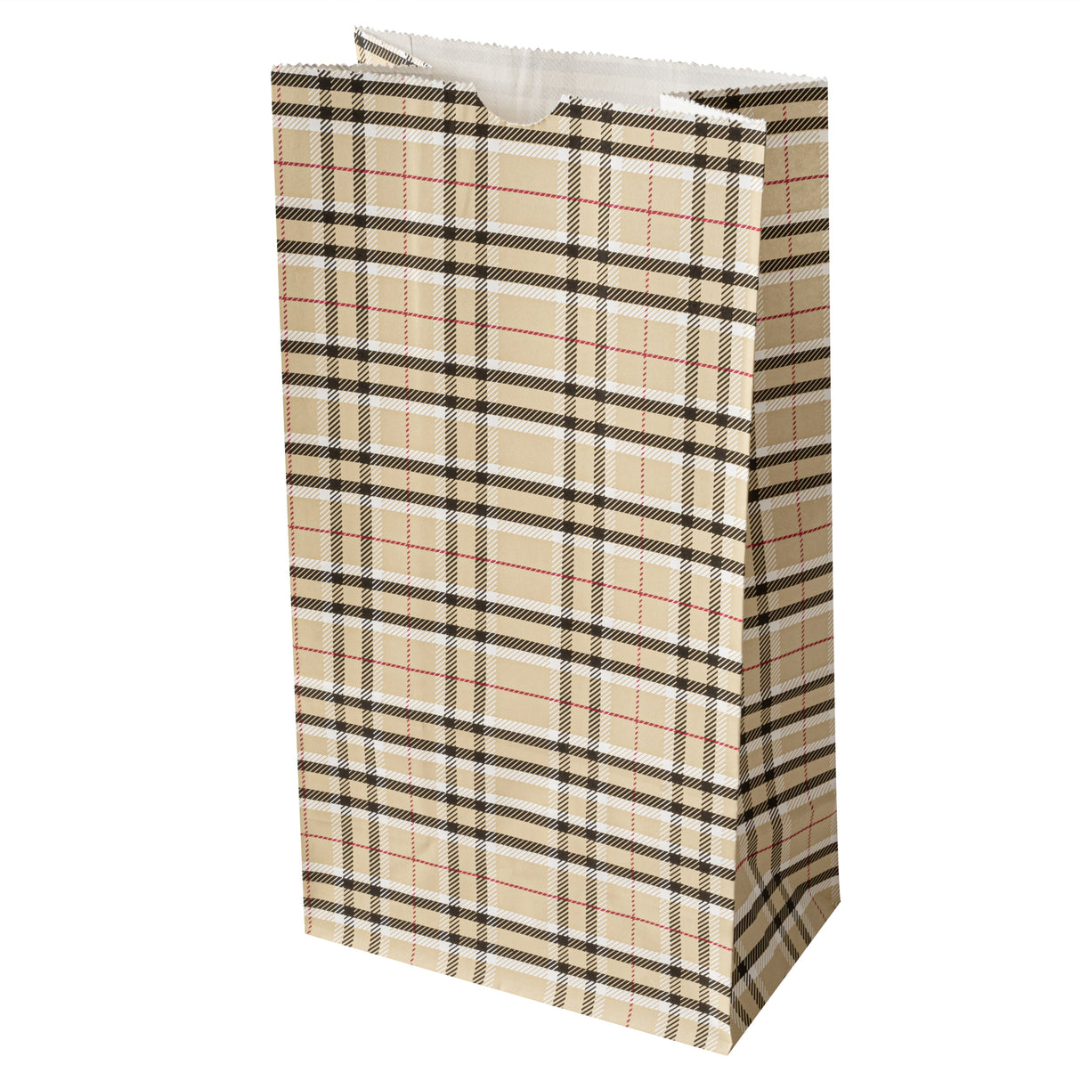 Bags, Bag Tek 6 Pound, Paper, Plaid, 6 x 3.50 x 10.75 Inch,100 - 1 EACH