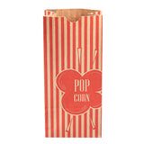Bags, Popcorn, Bag Tek 2 Ounce, Paper, Red & Kraft,100 - 1 EACH