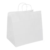 Bags, Retail, Saving Nature 12.50 x 8.25 x 11.25 In, Paper, White, with Handles,100 - 1 EACH