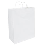 Bags, Retail, Saving Nature 12.50 x 6.25 x 17 Inch, Paper, White, with Handles,100 - 1 EACH