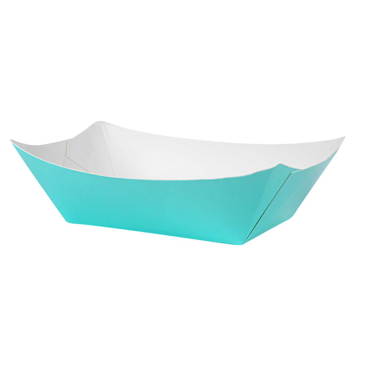 Boats, Bio Tek 3.25 x 2 x 1.50 Inch, Paper, Turquoise, 6 Ounce, #40,8 - 50 COUNT
