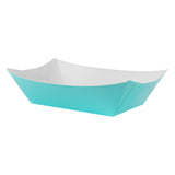 Boats, Bio Tek 5.50 x 3.50 x 2 Inch, Paper, Turquoise, 1 Pound, #100,4 - 50 COUNT
