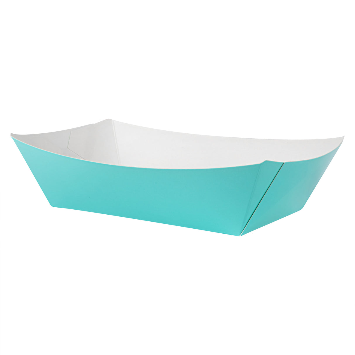 Boats, Bio Tek 6.50 x 3.75 x 2.25 Inch, Paper, Turquoise, 2 Pound, #200,4 - 50 COUNT