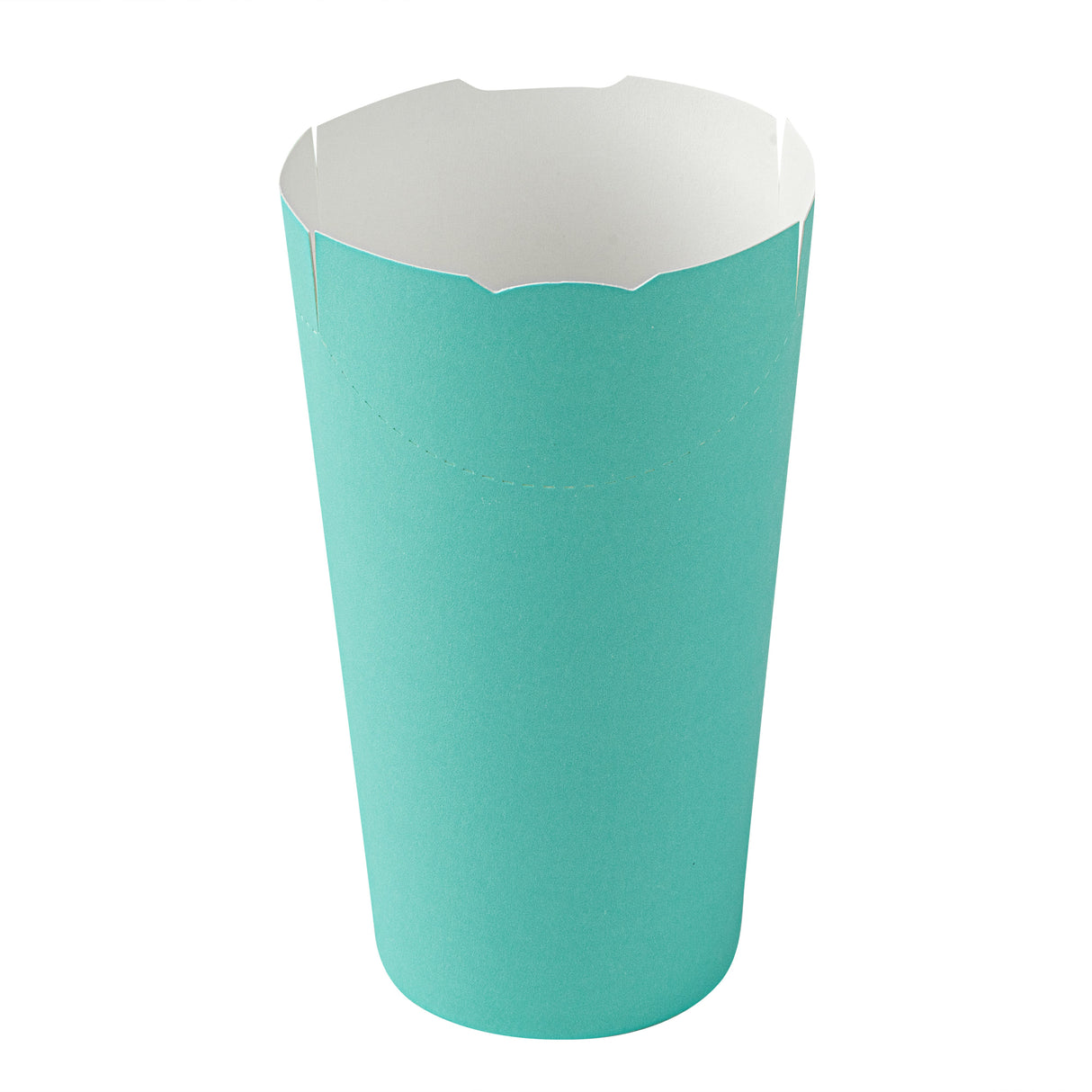 Cups, To-Go Fry, Bio Tek 20 Ounce, Paper, Turquoise, 3.25 x 3.25 x 5 Inch,100 - 1 EACH