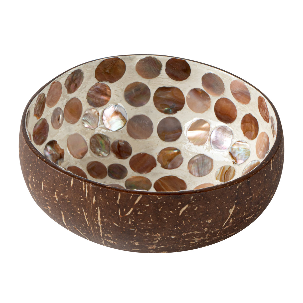 Bowls, Coco Casa Coconut Shell, 16 Ounce, White Circle Inside,10 - 1 EACH