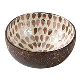 Bowls, Coco Casa Coconut Shell, 16 Ounce, White Teardrop Inside,10 - 1 EACH