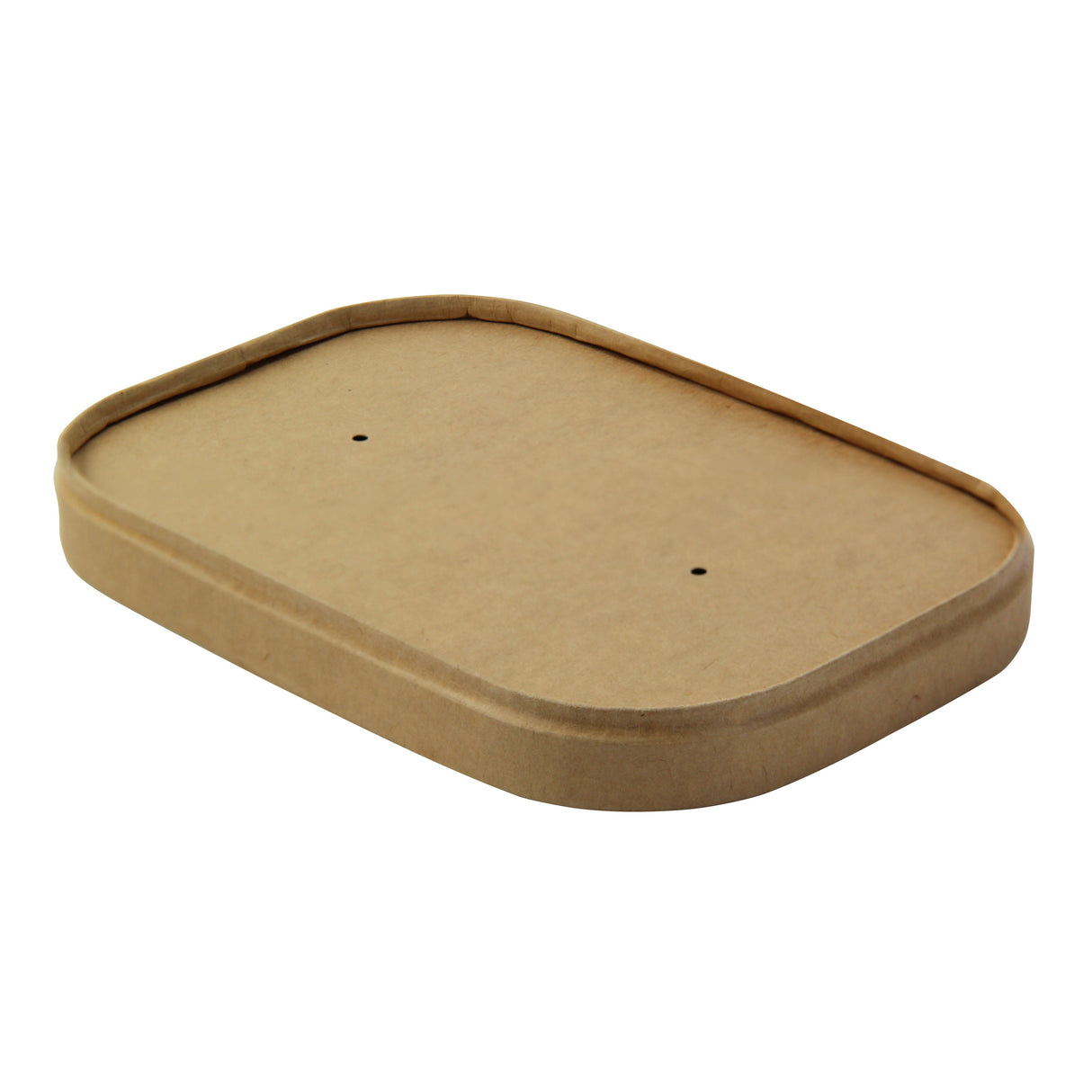 Lids, Laminated Paper, Kraft, 6.80 x 4.80 x 0.40 Inch, for Rectangular Containers,8 - 25 COUNT