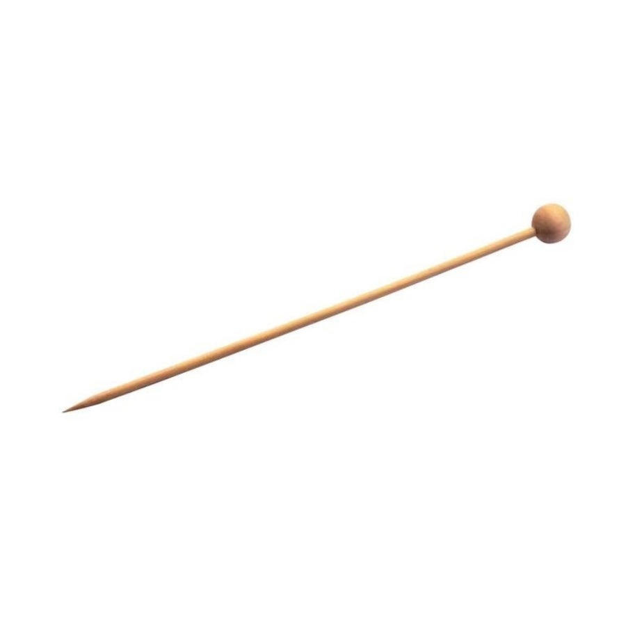 Skewers, 5.50 Inch, Bamboo, Natural, Ball,24 - 25 COUNT