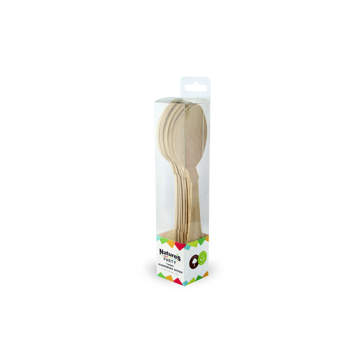 Spoons, Elegant, Wood, 7.50 Inch,24 - 12 COUNT