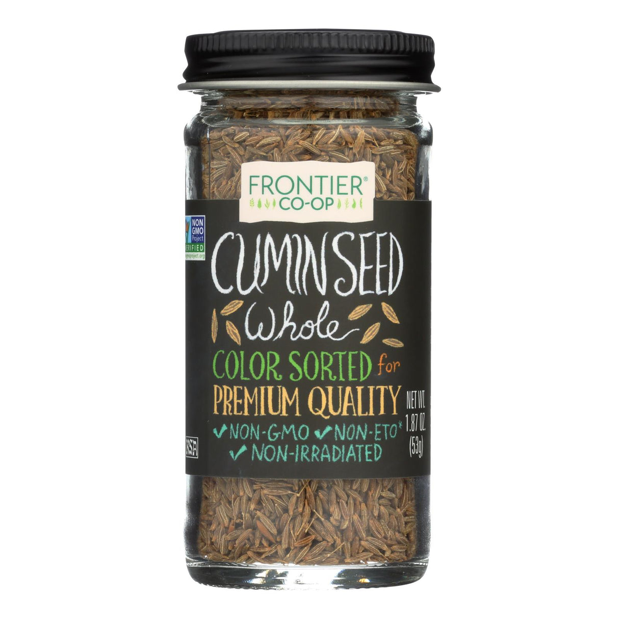 Spices, Cumin Seed, Whole, Dewhiskered,1 - 1.87 OUNCE