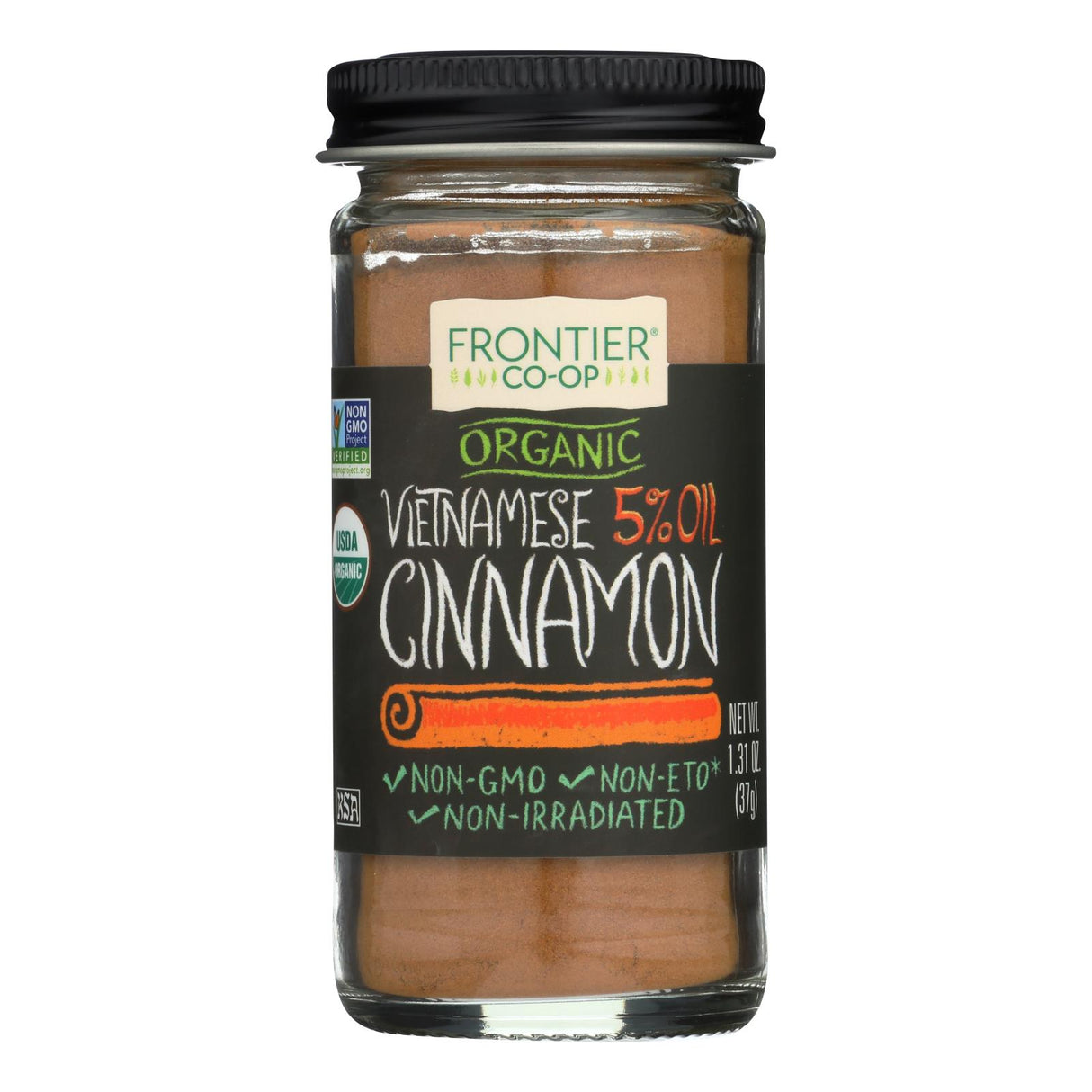 Spices, Cinnamon, Ground, Vietnamese, Contains Oil,1 - 1.31 OUNCE