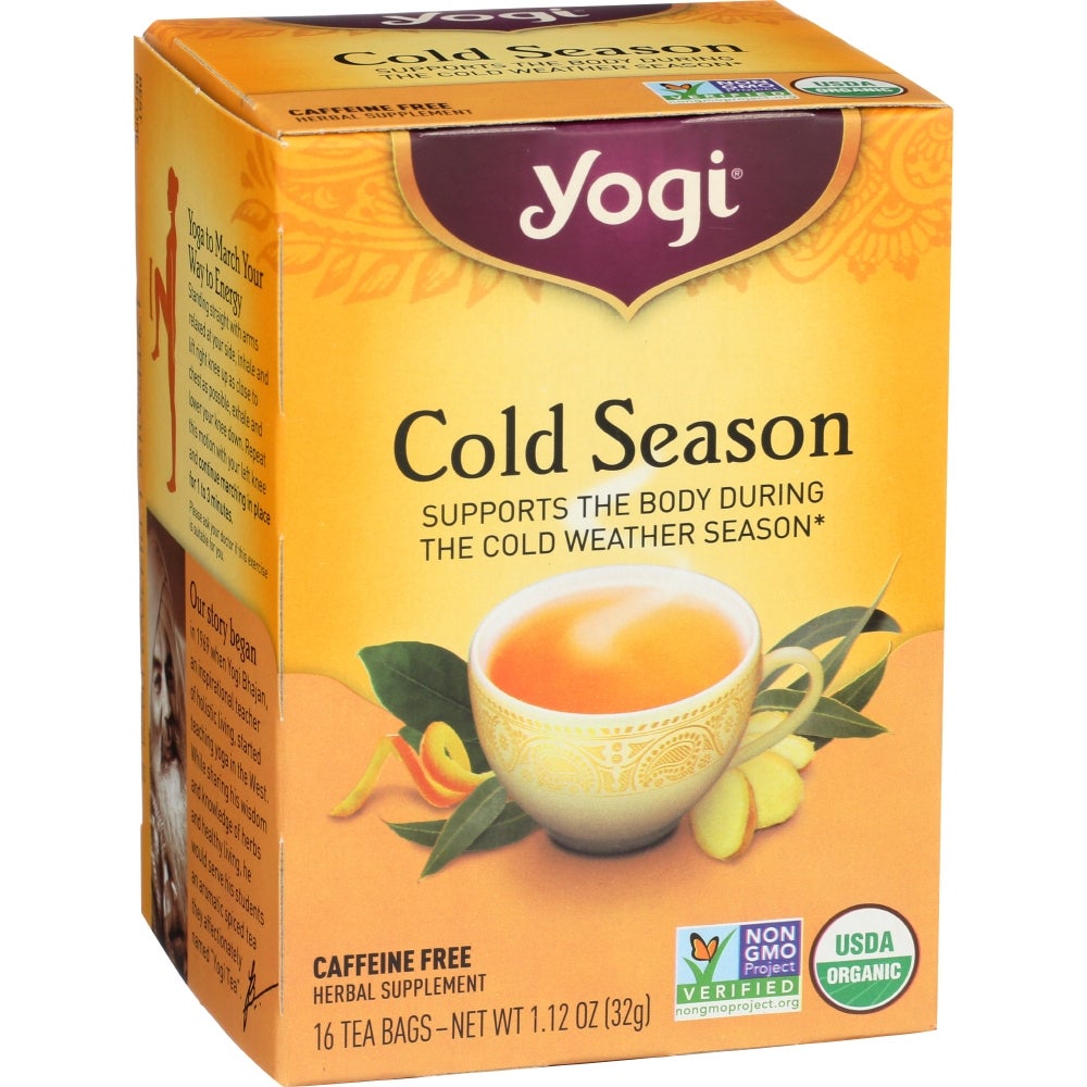 Tea, Spicy-Sweet, Cold Season, Individually Wrapped with String, 1.12 Ounce,6 - 16 COUNT