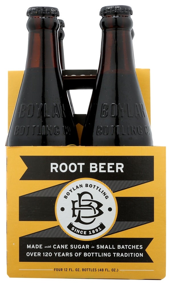 Soft Drink, Root Beer, Single-Serve, Glass, 12 Fluid Ounce,6 - 4 COUNT