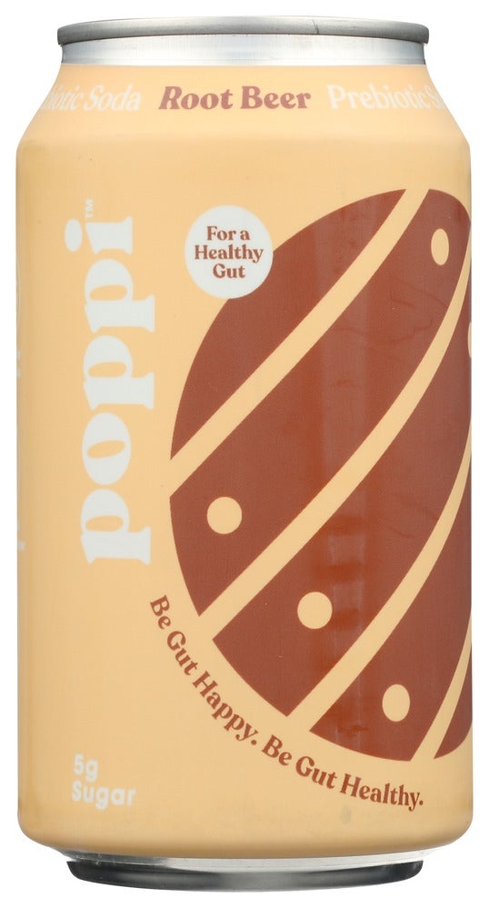 Soft Drink, Root Beer, Prebiotic, Single-Serve, Can,12 - 12 FLUID
