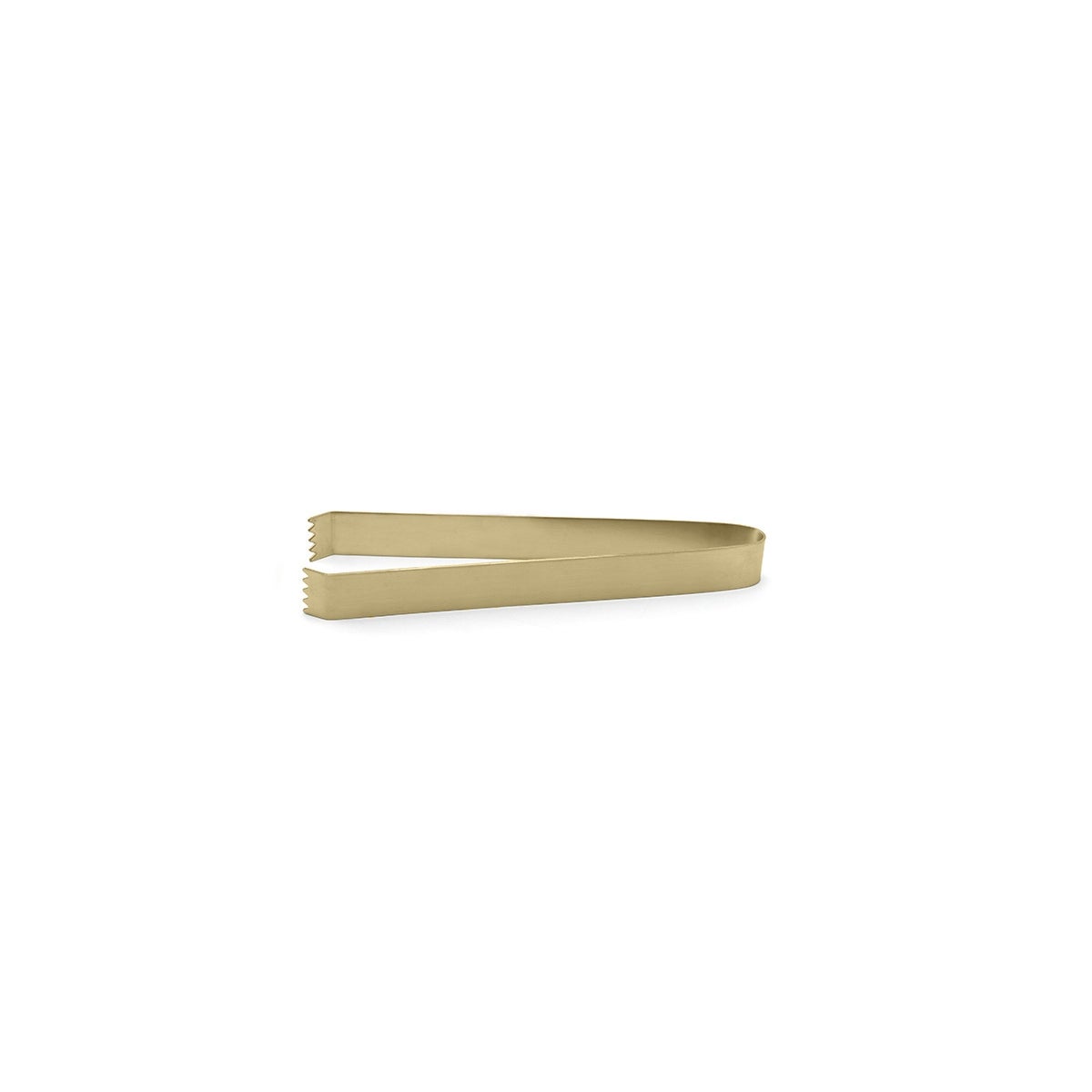 Tongs, 7 Inch, Matte Brass, Brushed Stainless Steel,12 - 1 EACH