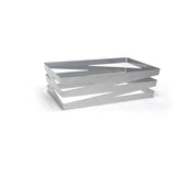 Organizer, Deep, 12 x 6 Inch Full-Size, Zig Zag, Silver, Metal,2 - 1 COUNT