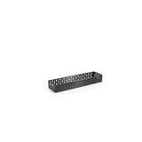 Baskets, Dots, 11 x 2.75 Inch, Silver, Brushed Stainless Steel,6 - 1 COUNT