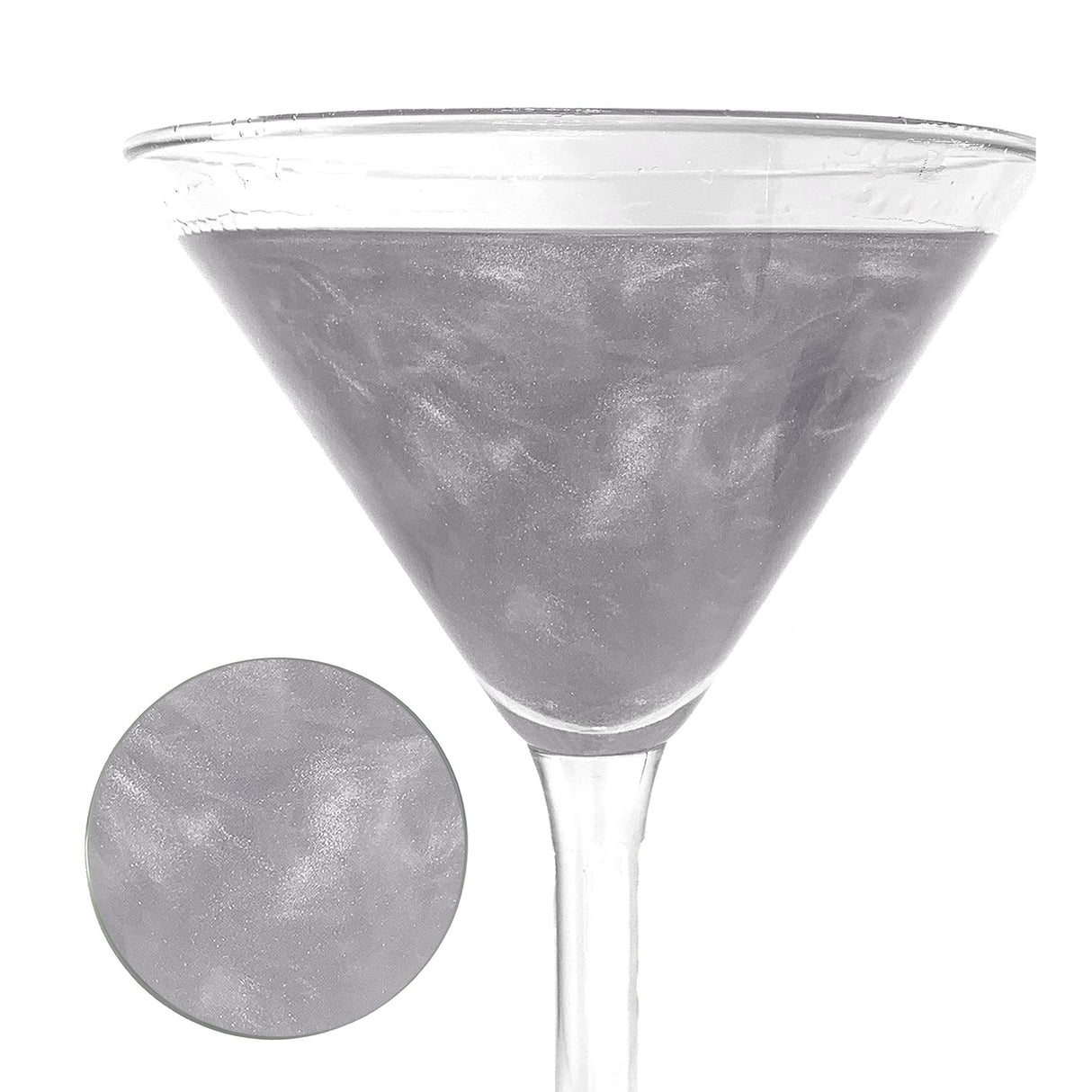 Glitter, Cocktail, All-Natural, Silver,12 - 5 Gram Avg