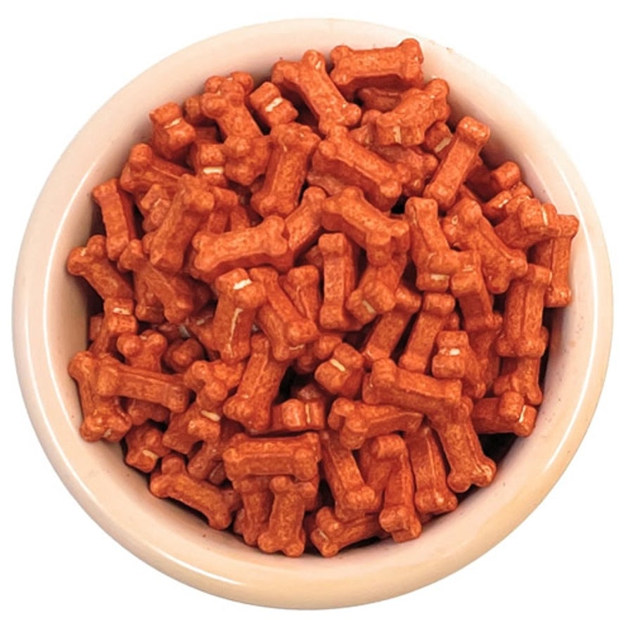 Sprinkles, Bone Shaped, Orange,6 - 8 OUNCE