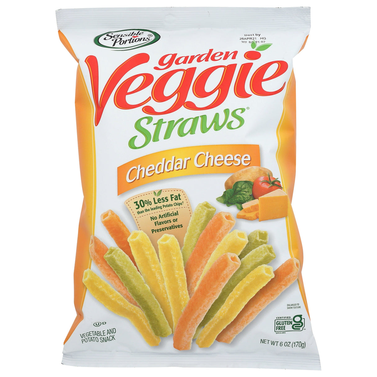 Snacks, Veggie Straws, Cheddar Cheese,12 - 7 OUNCE