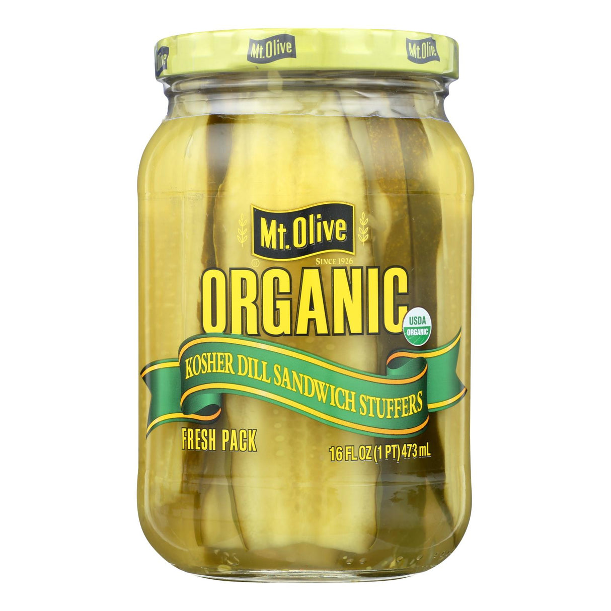 Pickles, Kosher Dill, Sandwich-Sliced,6 - 16 FLUID