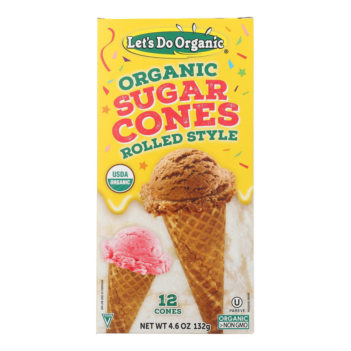 Ice Cream Cones, Sugar,12 - 12 COUNT
