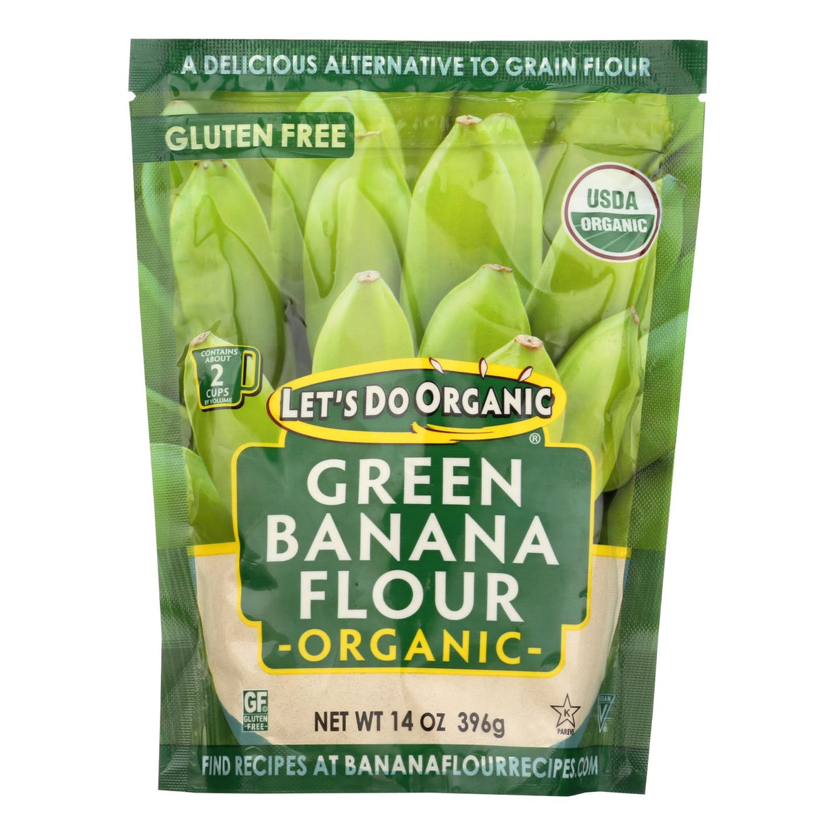 Flour, Green Banana, Resealable Package,6 - 14 OUNCE