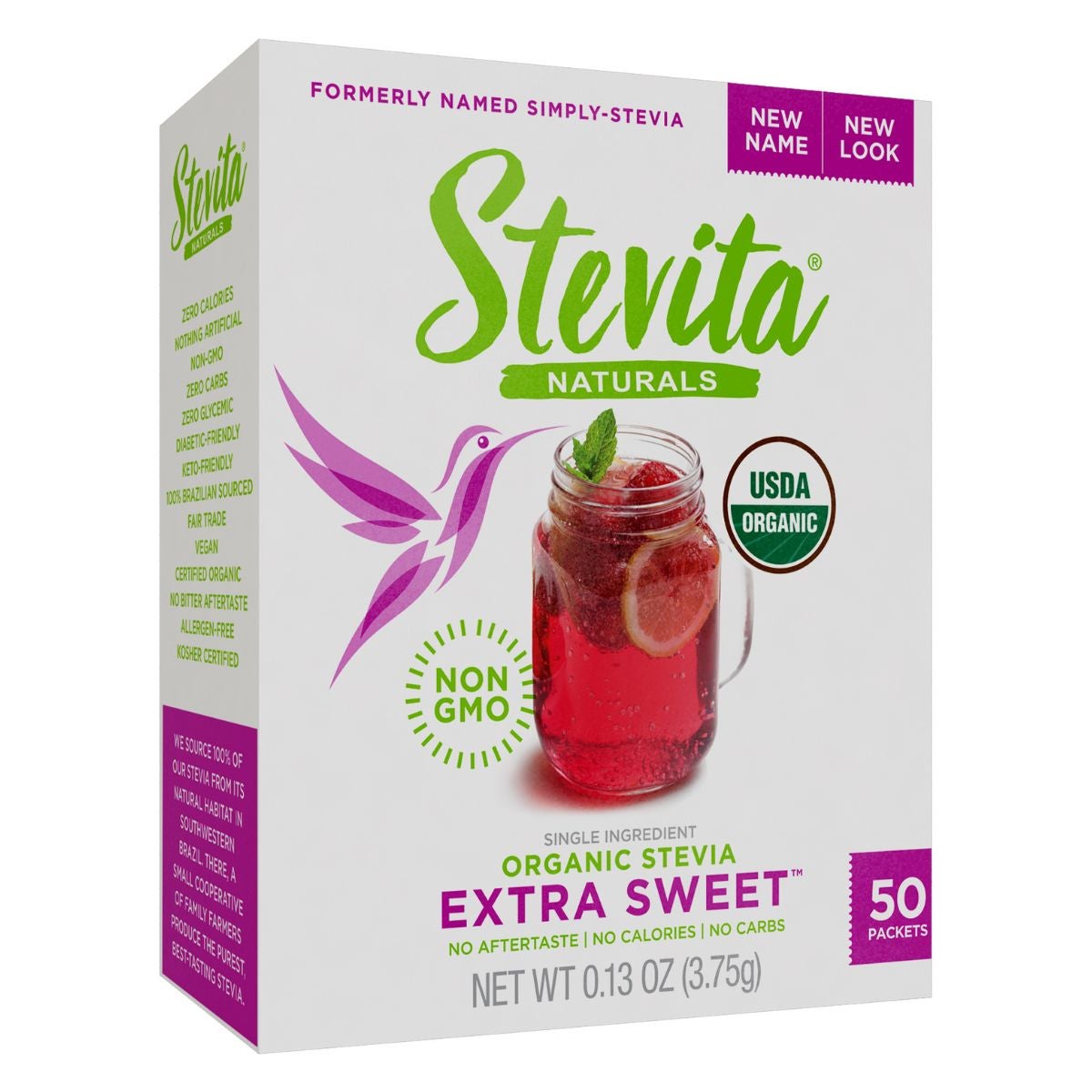 Sugar Substitute, Stevia, Single-Serve Packets,6 - 50 COUNT